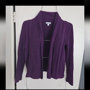 Croft & Barrow Rich Purple Women's Cardigan Sweater